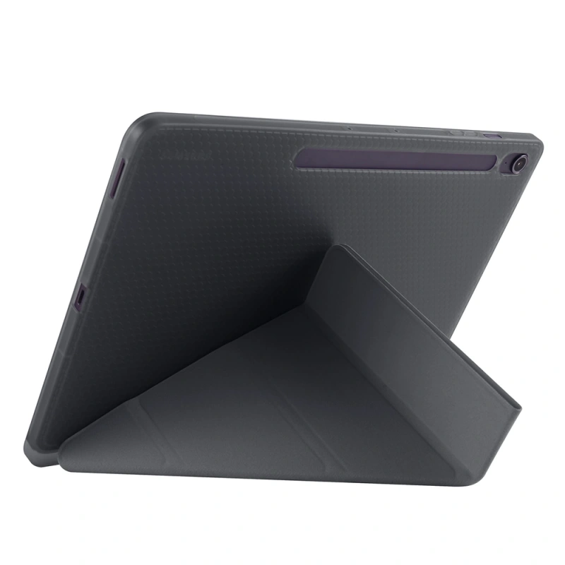 Galaxy Tab S10 FE Plus Kılıf Zore Tri Folding Kalem Bölmeli Standlı Kılıf