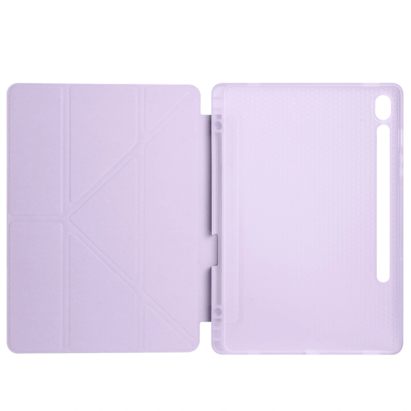 Galaxy Tab S10 Lite Kılıf Zore Tri Folding Kalem Bölmeli Standlı Kılıf