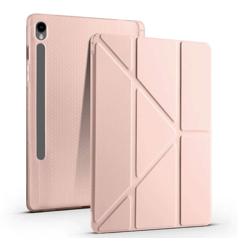 Galaxy Tab S10 Lite Kılıf Zore Tri Folding Kalem Bölmeli Standlı Kılıf