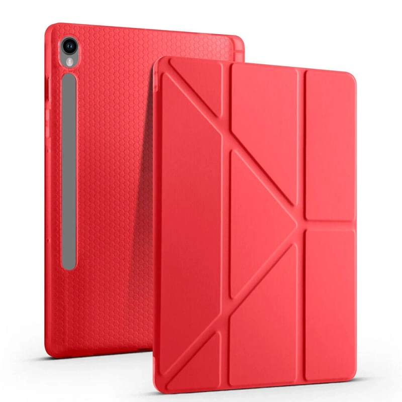 Galaxy Tab S10 Lite Kılıf Zore Tri Folding Kalem Bölmeli Standlı Kılıf