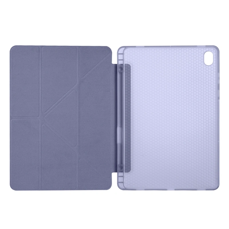 Galaxy Tab S11 Kılıf Zore Tri Folding Kalem Bölmeli Standlı Kılıf