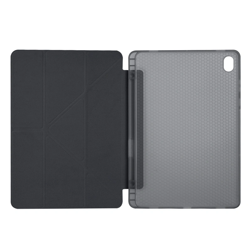 Galaxy Tab S11 Kılıf Zore Tri Folding Kalem Bölmeli Standlı Kılıf