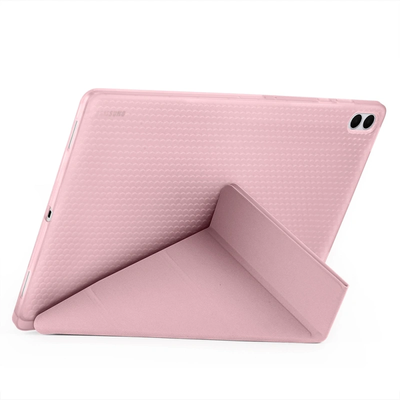 Galaxy Tab S11 Ultra Kılıf Zore Tri Folding Kalem Bölmeli Standlı Kılıf