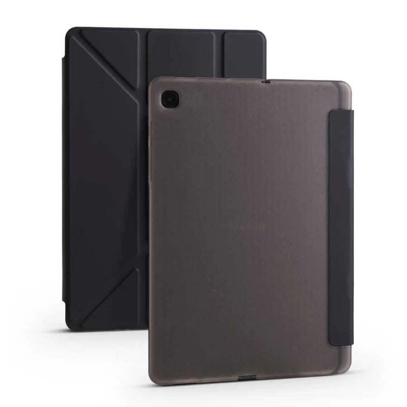 Galaxy Tab S6 Lite P610 Kılıf Zore Tri Folding Kalem Bölmeli Standlı Kılıf