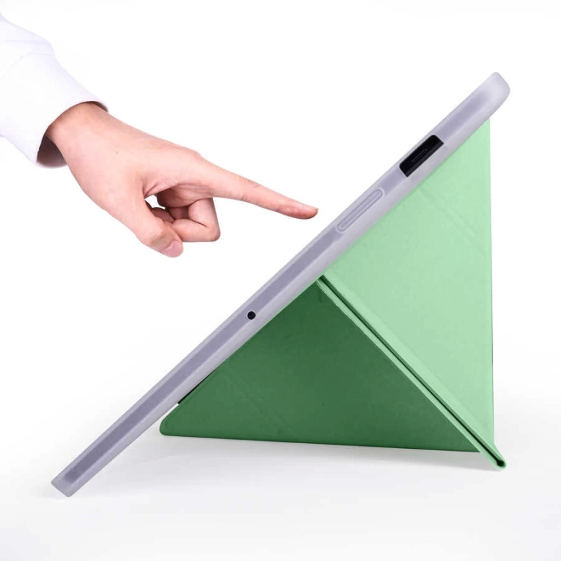 Galaxy Tab S7 T870 Kılıf Zore Tri Folding Kalem Bölmeli Standlı Kılıf