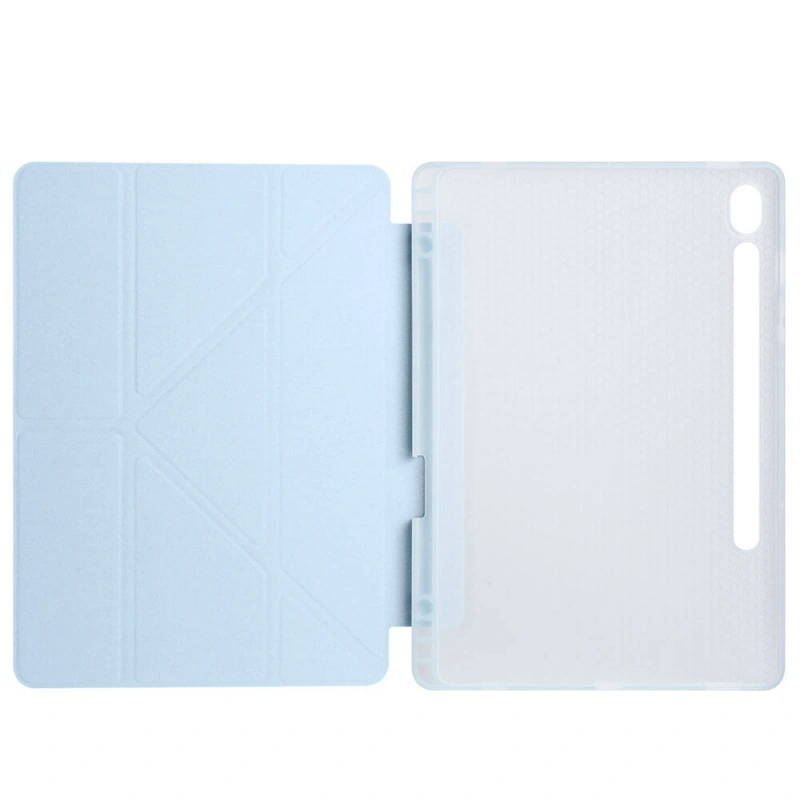 Galaxy Tab S9 FE Kılıf Zore Tri Folding Kalem Bölmeli Standlı Kılıf