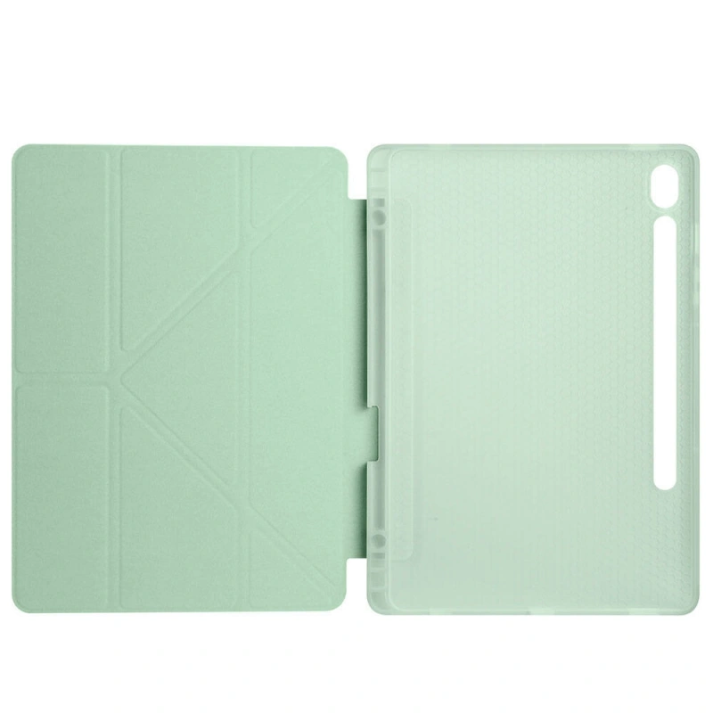 Galaxy Tab S9 FE Kılıf Zore Tri Folding Kalem Bölmeli Standlı Kılıf
