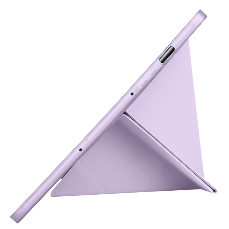 Galaxy Tab S9 FE Plus Kılıf Zore Tri Folding Kalem Bölmeli Standlı Kılıf