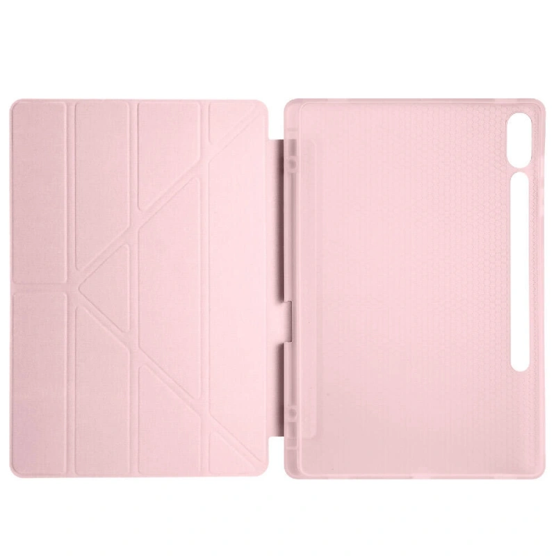 Galaxy Tab S9 FE Plus Kılıf Zore Tri Folding Kalem Bölmeli Standlı Kılıf