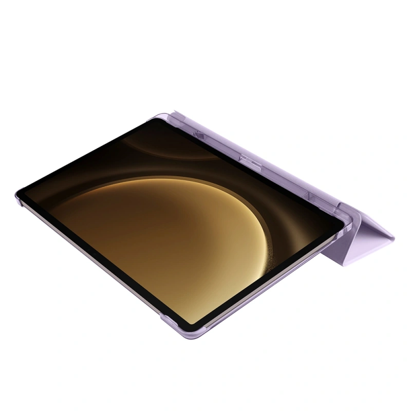 Galaxy Tab S9 FE Plus Zore Smart Cover Kalem Bölmeli Standlı 1-1 Kılıf