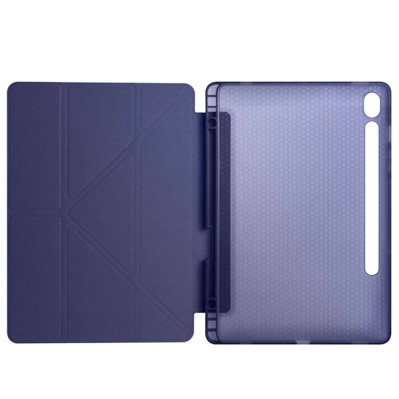 Galaxy Tab S9 Kılıf Zore Tri Folding Kalem Bölmeli Standlı Kılıf