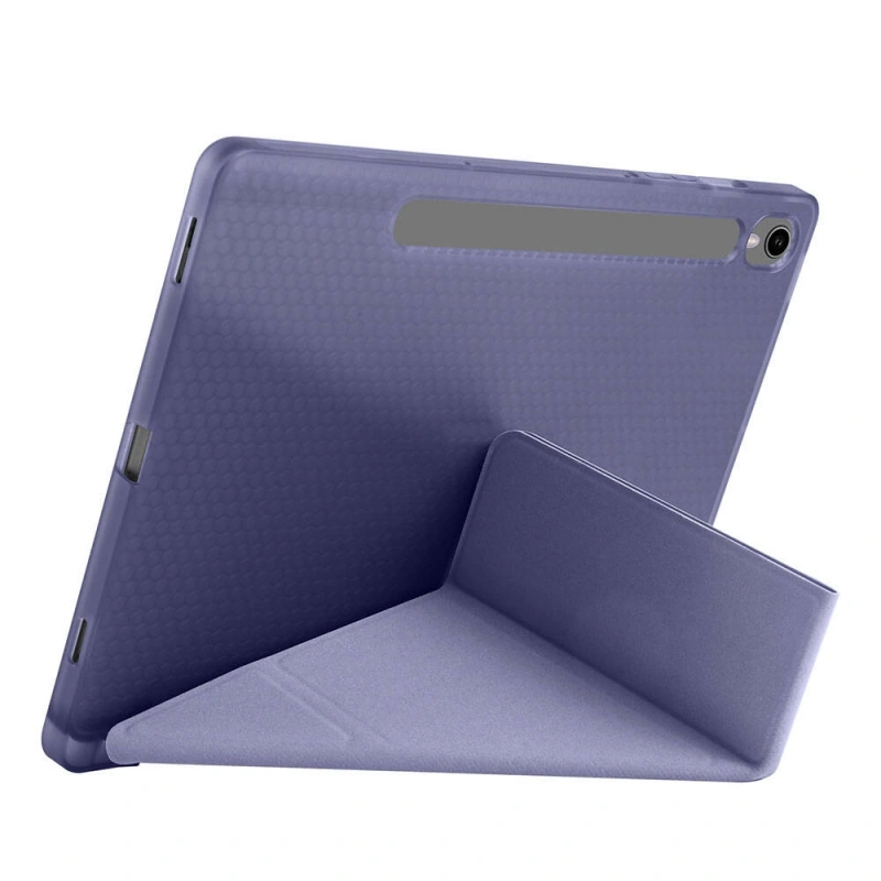 Galaxy Tab S9 Kılıf Zore Tri Folding Kalem Bölmeli Standlı Kılıf