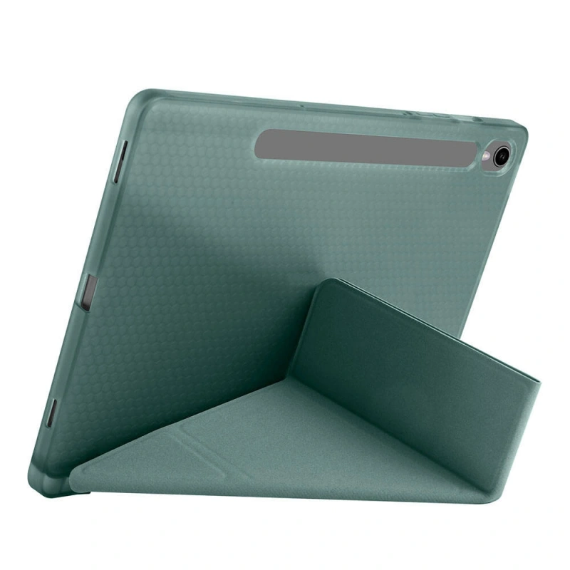 Galaxy Tab S9 Kılıf Zore Tri Folding Kalem Bölmeli Standlı Kılıf