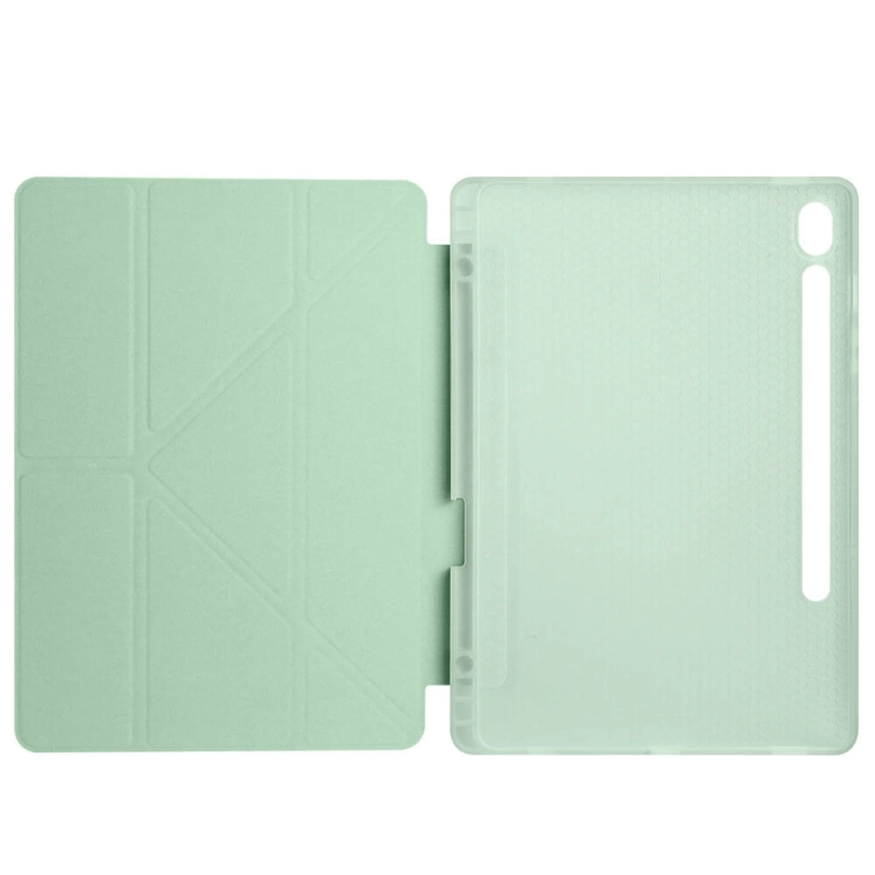 Galaxy Tab S9 Kılıf Zore Tri Folding Kalem Bölmeli Standlı Kılıf