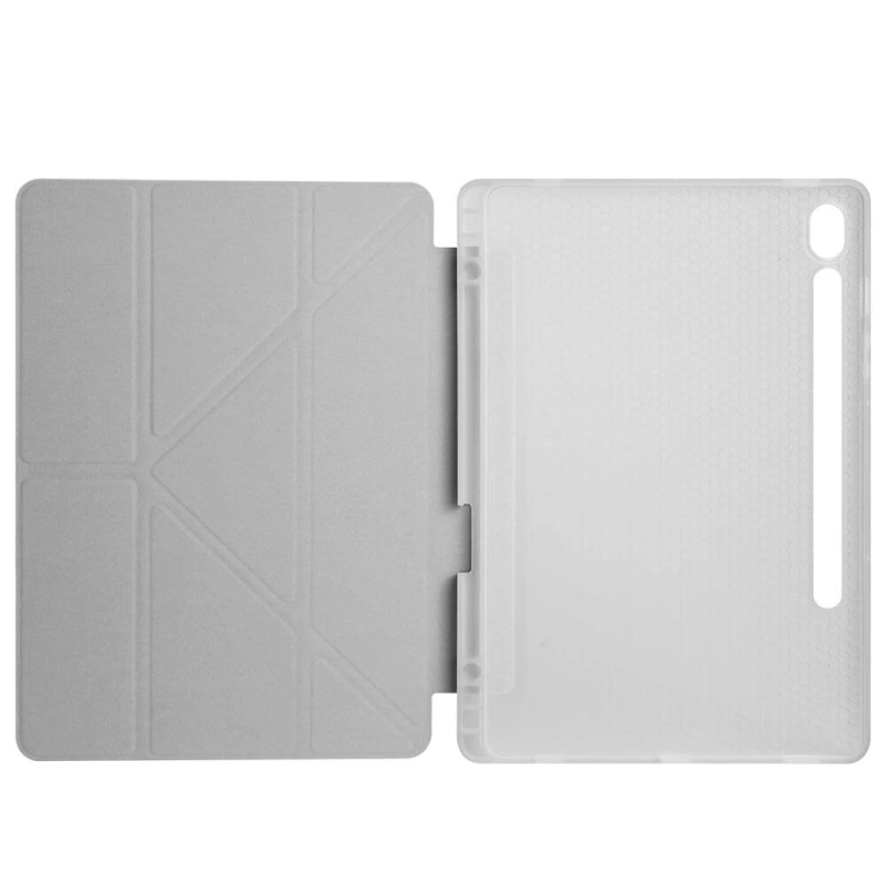 Galaxy Tab S9 Kılıf Zore Tri Folding Kalem Bölmeli Standlı Kılıf