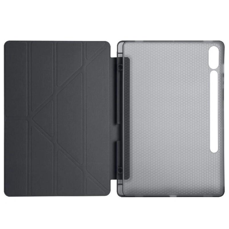 Galaxy Tab S9 Plus Kılıf Zore Tri Folding Kalem Bölmeli Standlı Kılıf