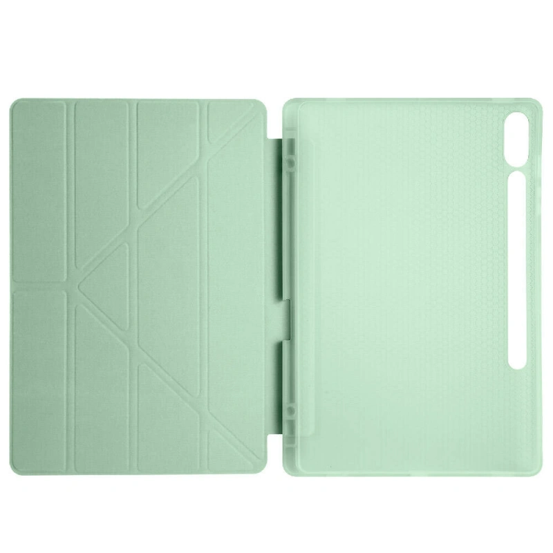 Galaxy Tab S9 Plus Kılıf Zore Tri Folding Kalem Bölmeli Standlı Kılıf