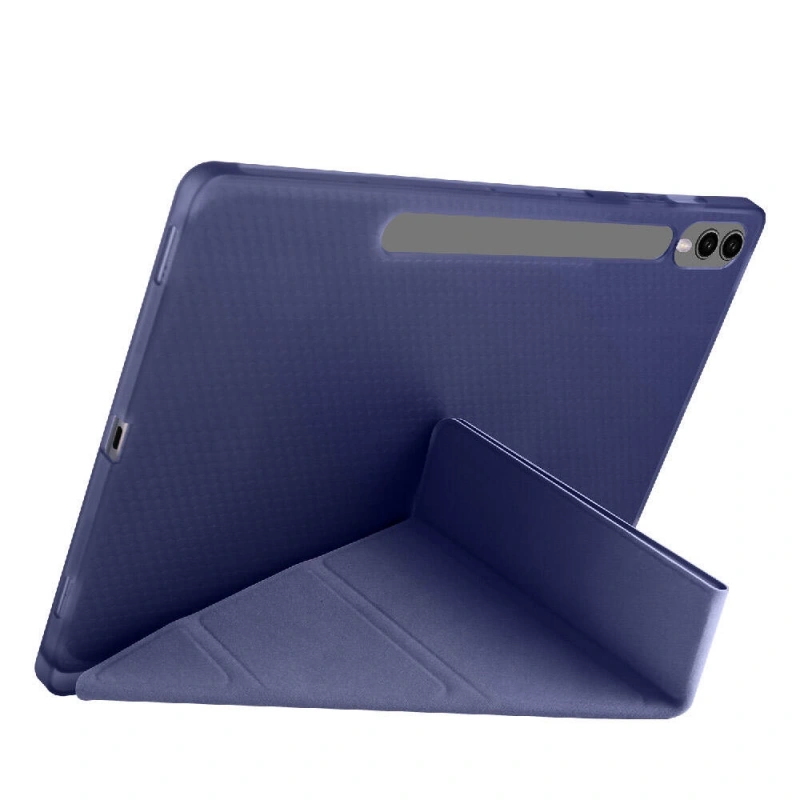 Galaxy Tab S9 Plus Kılıf Zore Tri Folding Kalem Bölmeli Standlı Kılıf