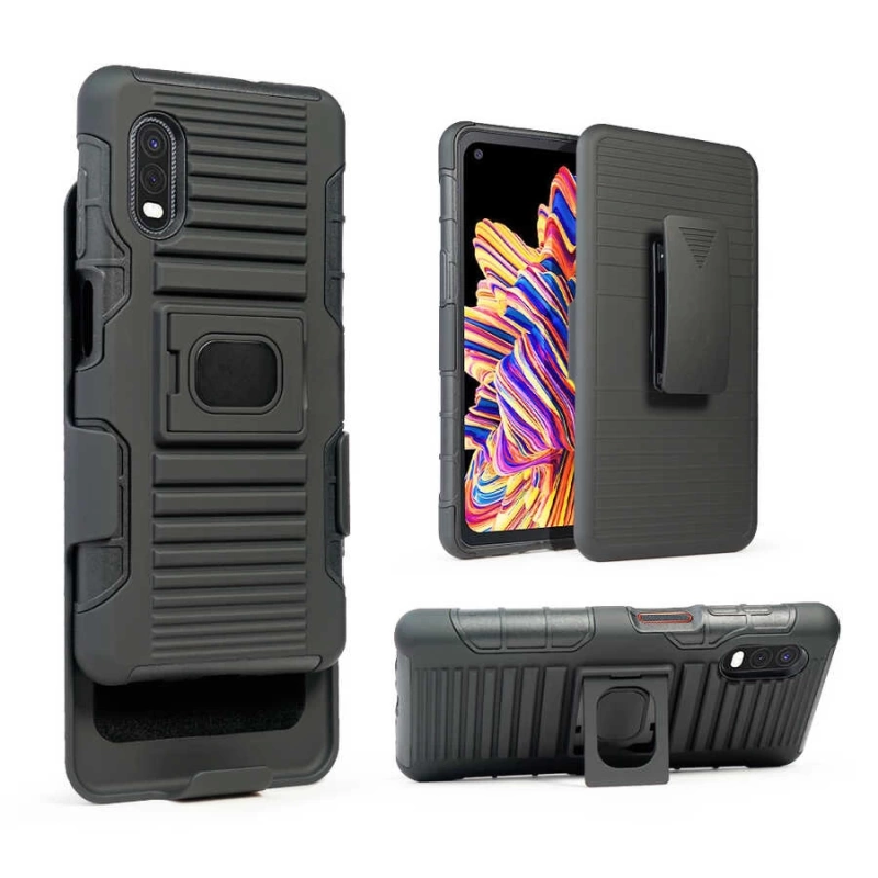 Galaxy XCover Pro Kılıf Zore Double Clip Kapak