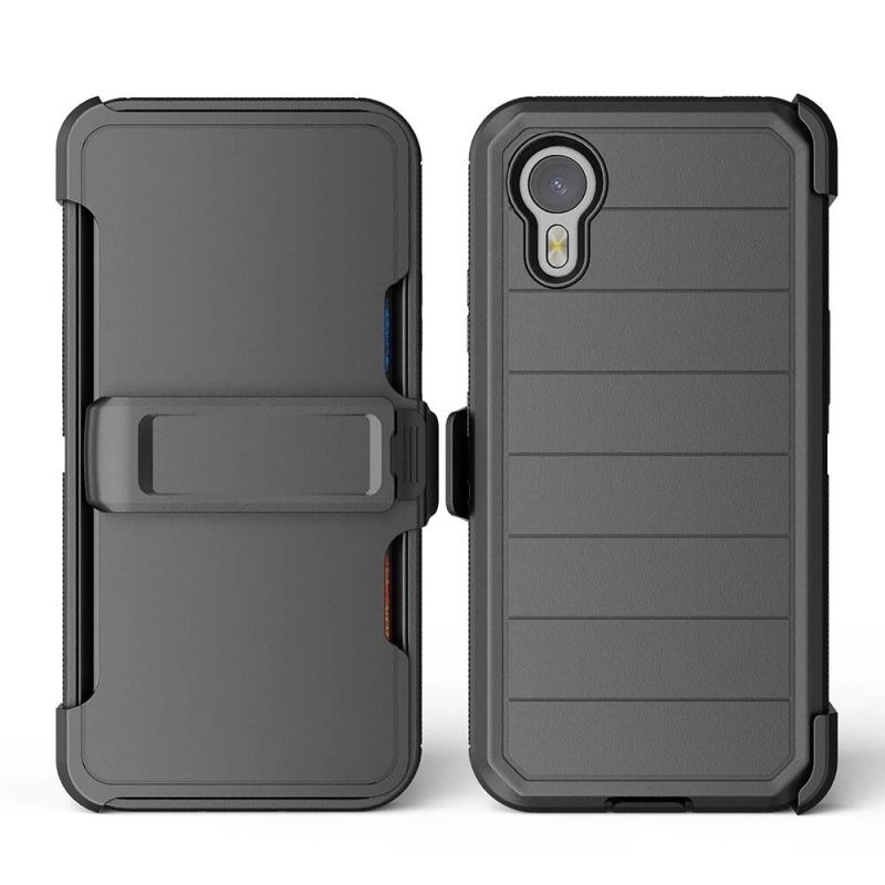 Galaxy XCover7 Pro Kılıf Zore Double Clip Kapak