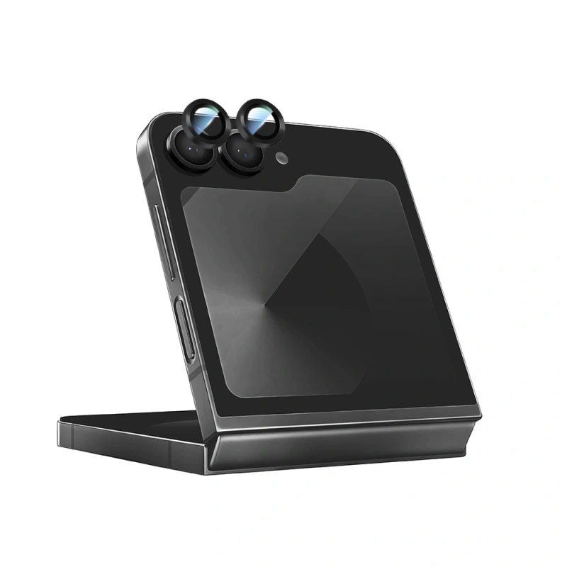 Galaxy Z Flip 6 CaseWorld Alloy Serisi Oleofobik Anti Reflective Kamera Lens Koruyucu
