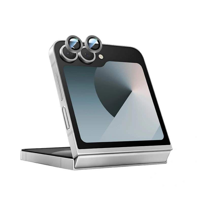 Galaxy Z Flip 6 CaseWorld Alloy Serisi Oleofobik Anti Reflective Kamera Lens Koruyucu