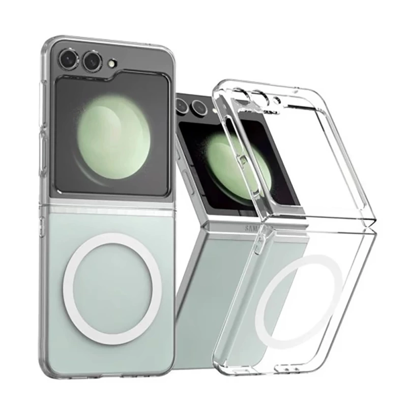 Galaxy Z Flip 6 Kılıf Kamera Korumalı M-safe Sert PC Zore Porto Kapak