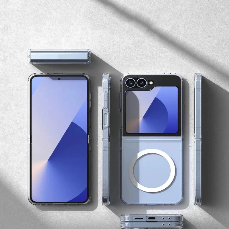 Galaxy Z Flip 6 Kılıf Kamera Korumalı M-safe Sert PC Zore Porto Kapak