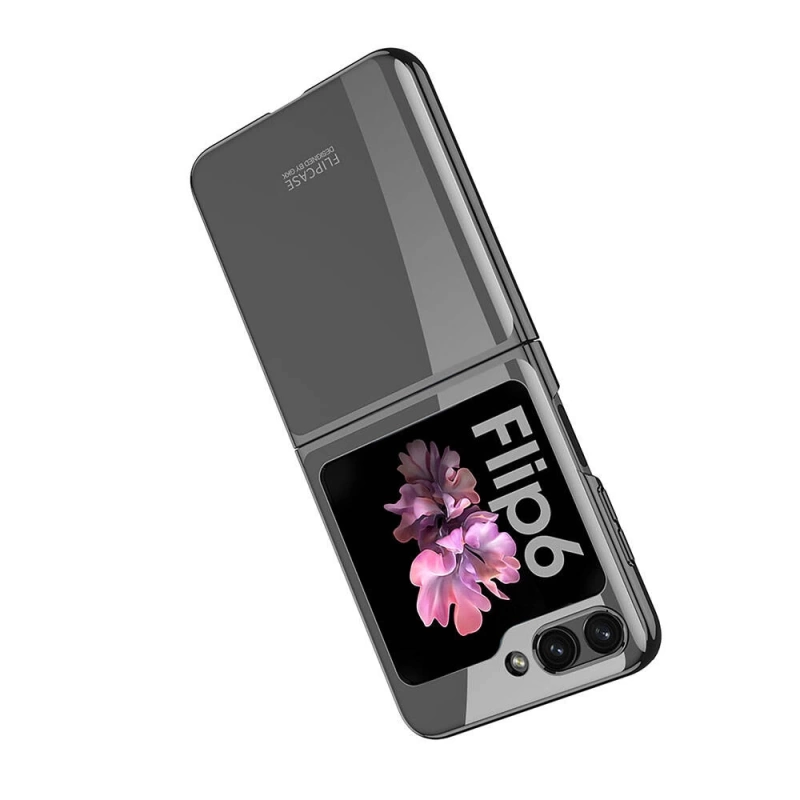 Galaxy Z Flip 6 Kılıf Zore Full Camlı Kıpta Kapak