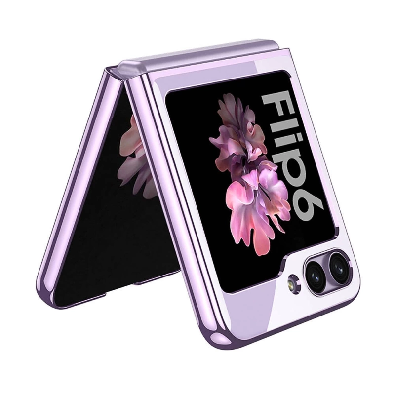 Galaxy Z Flip 6 Kılıf Zore Full Camlı Kıpta Kapak