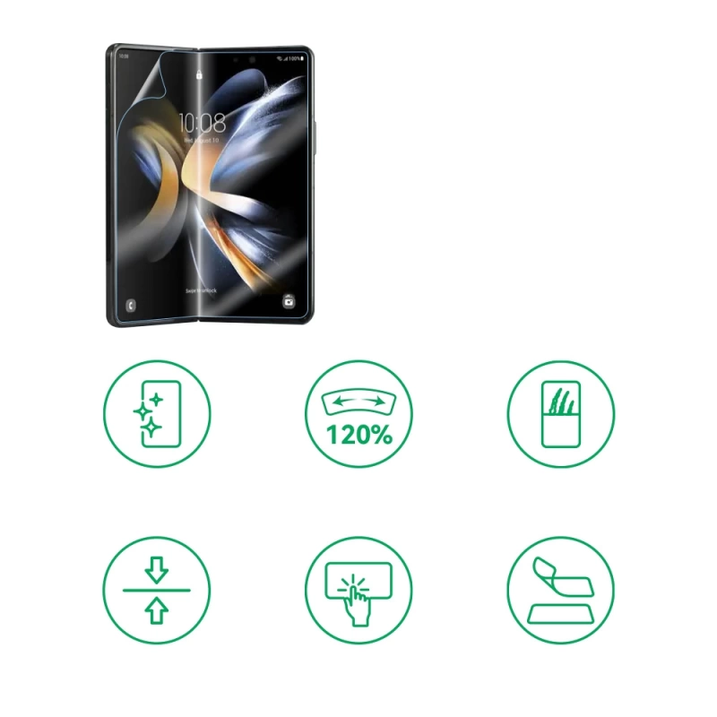 More TR Galaxy Z Fold 3 Zore Hizalama Aparatlı S-Fit Body Ekran Koruyucu