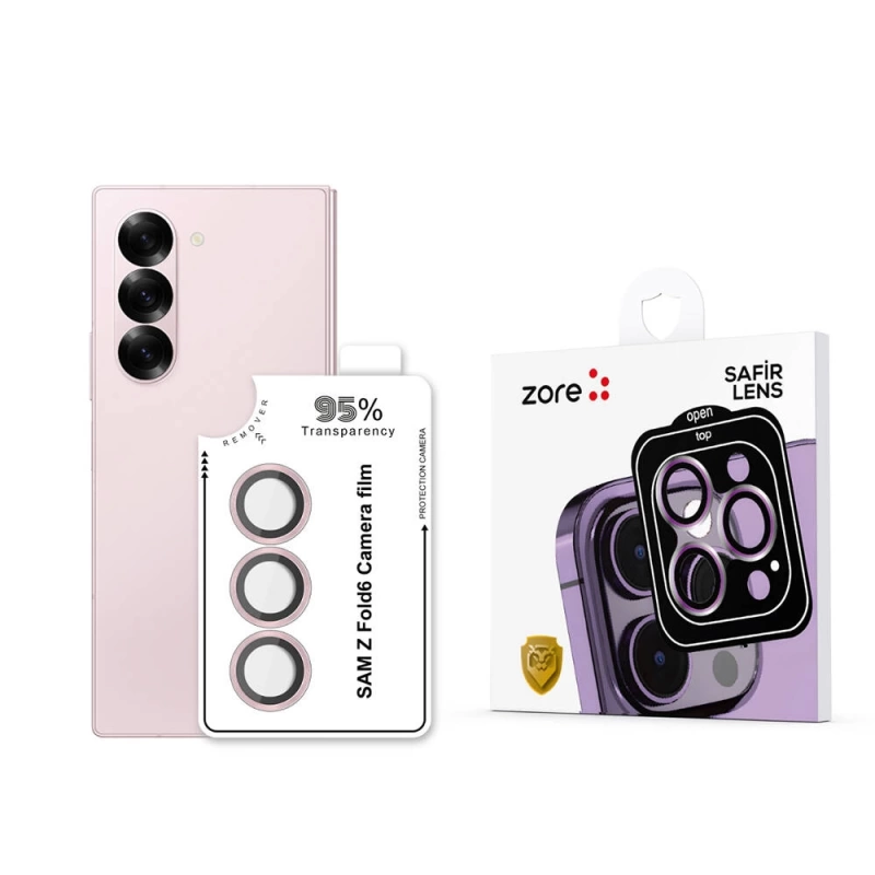 Galaxy Z Fold 6 Zore CL-11 Safir Parmak İzi Bırakmayan Anti-Reflective Kamera Lens Koruyucu
