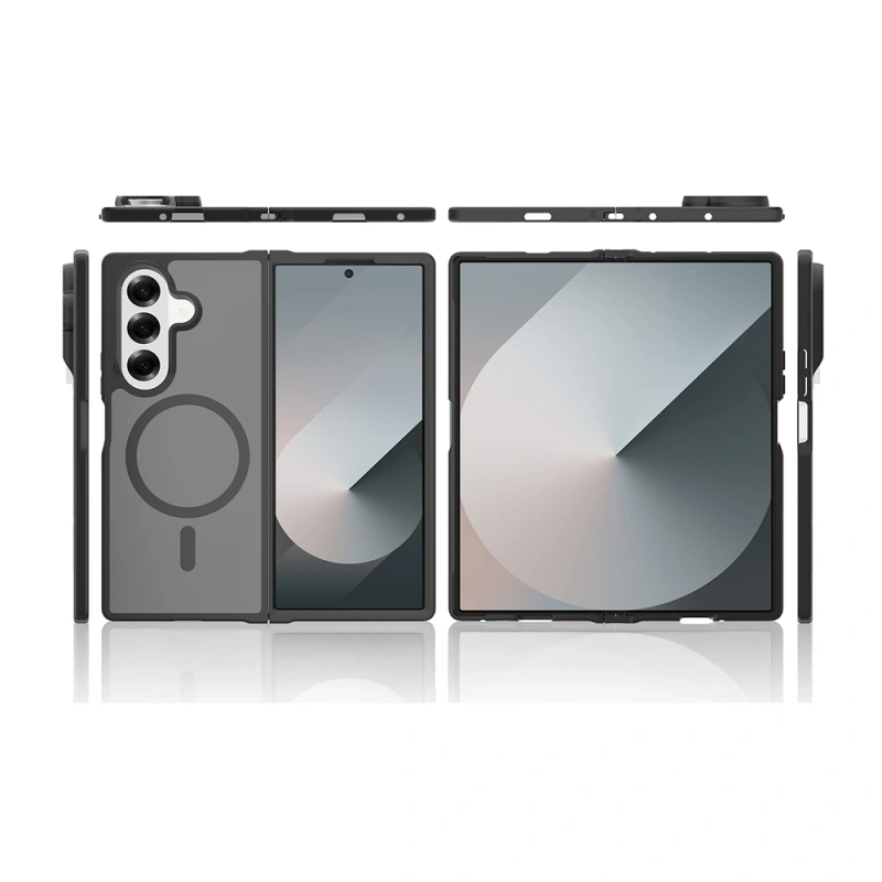 Galaxy Z Fold 8 Ultra Kılıf M-Safe Şarj Özellikli Kamera Korumalı Zore Lunex Kapak