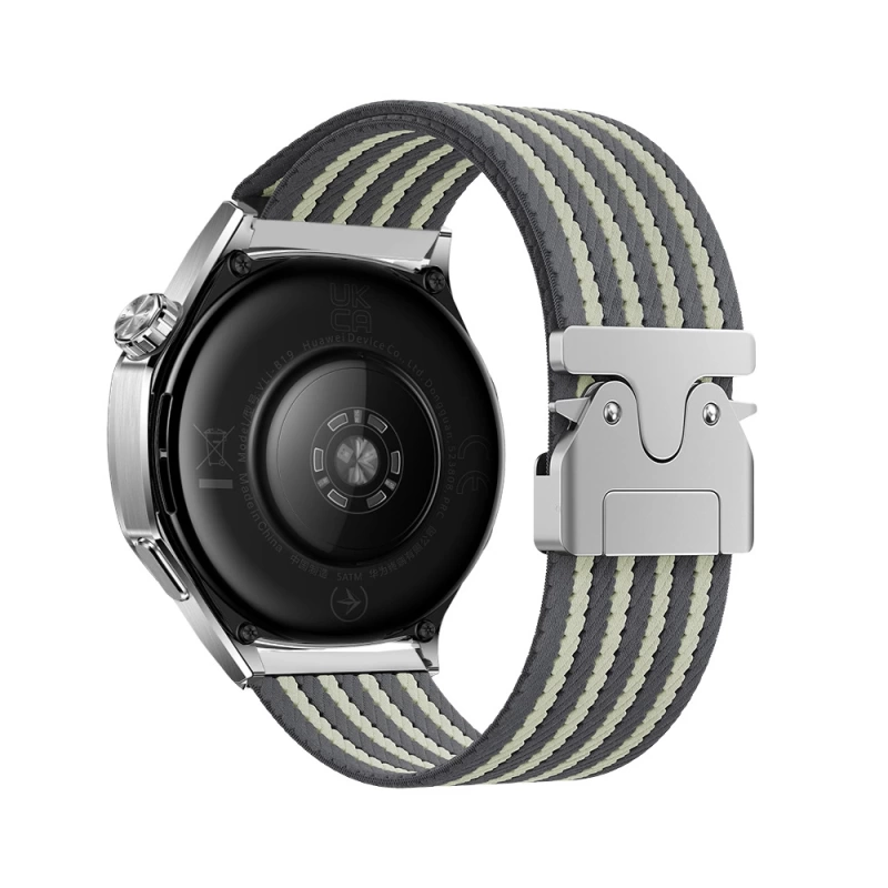 Gear S3 Zore KRD-133 22mm Naylon Kumaş Hasır Örgülü Kordon