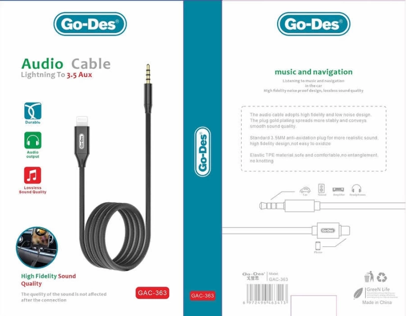 More TR Go Des GAC-363 Lightning To 3.5mm Aux Kablo