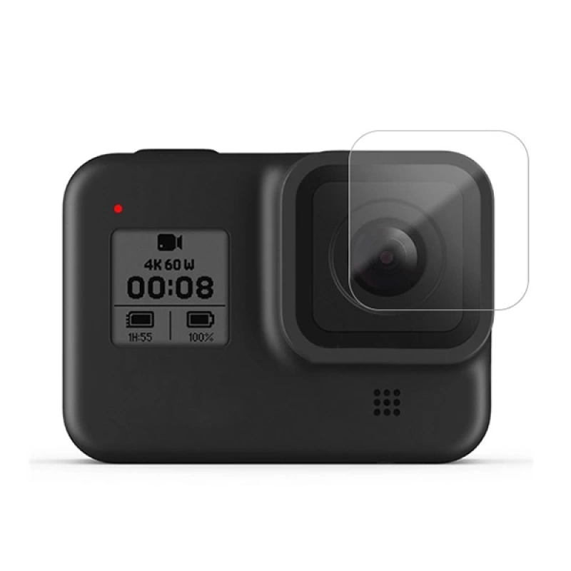 GOR Gopro Hero 8 2in1 Darbe Emici Ekran Koruyucu 2 SET