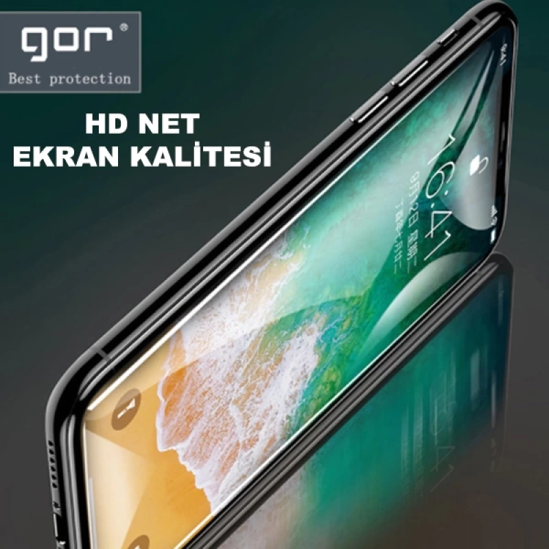 GOR İPhone 11 Pro Max -XS Max 9D Hardening Tempered Full Cam Ekran Koruyucu