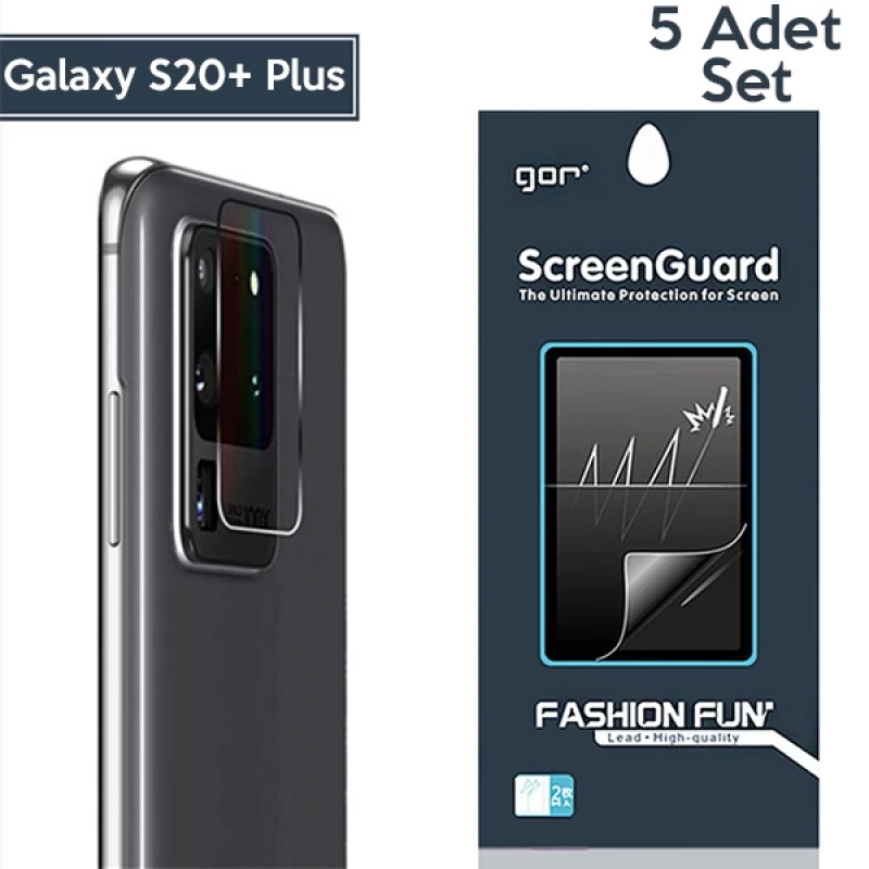 GOR Samsung Galaxy S20+Plus  Kamera Lens Koruyucu 5 Adet