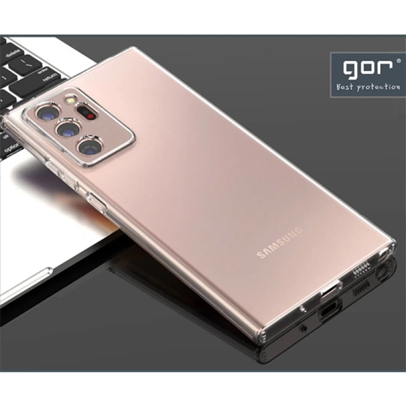 GOR SM Galaxy Note 20 Kamera Korumalı Ultra Slim Silikon Kılıf