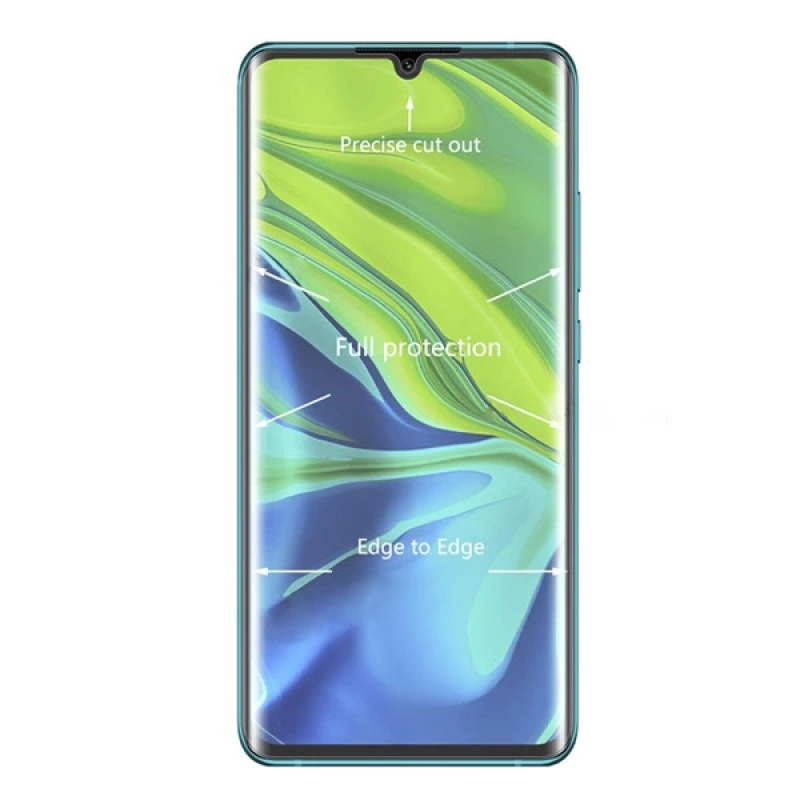 Gor Xiaomi Mi Note 10 Pro CC9 Pro 3d Kavisli Full Ekran Koruyucu 2 Adet Set