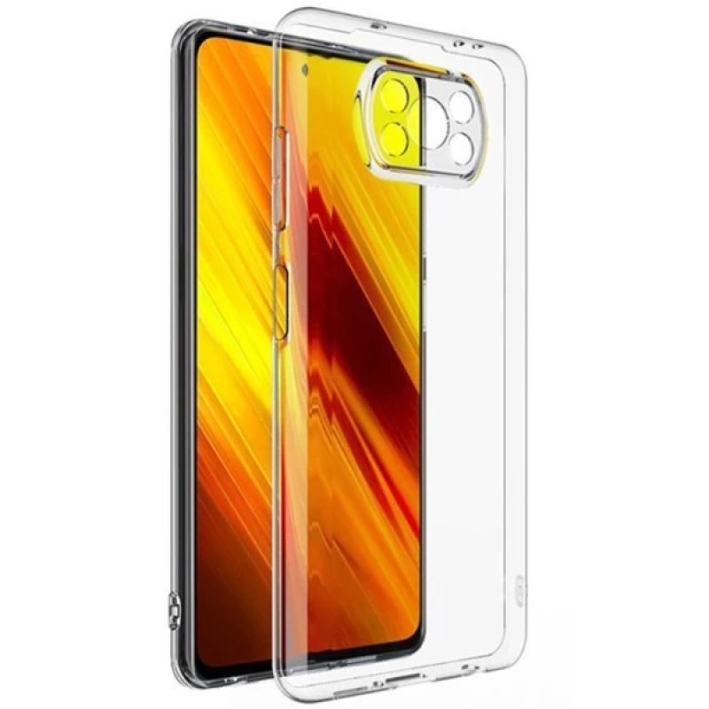 GOR Xiaomi Poco X3  Şeffaf Kamera Korumalı Ultra Slim Tpu Kılıf