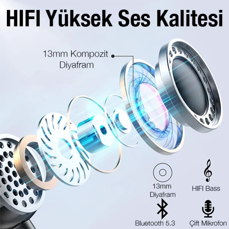 HOCO EQ2 TWS Kablosuz Bluetooth 5.3 Kulakiçi Kulaklık