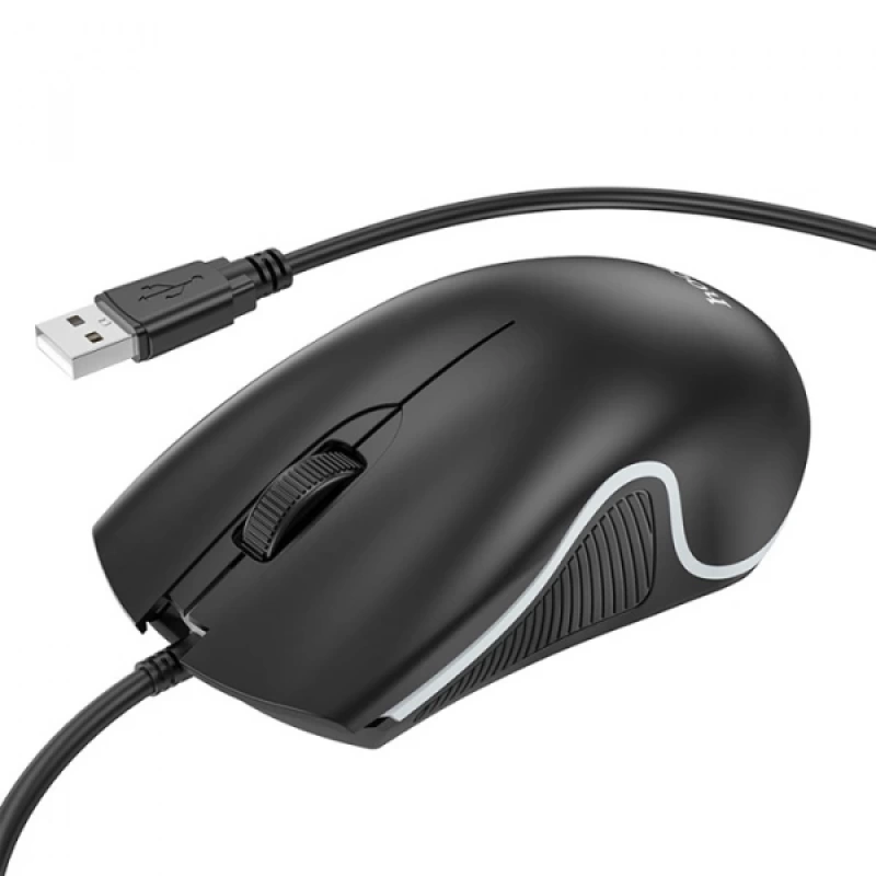 HOCO GM19 RGB LED Işıklı Gamer Oyuncu Kablolu Optik Mouse