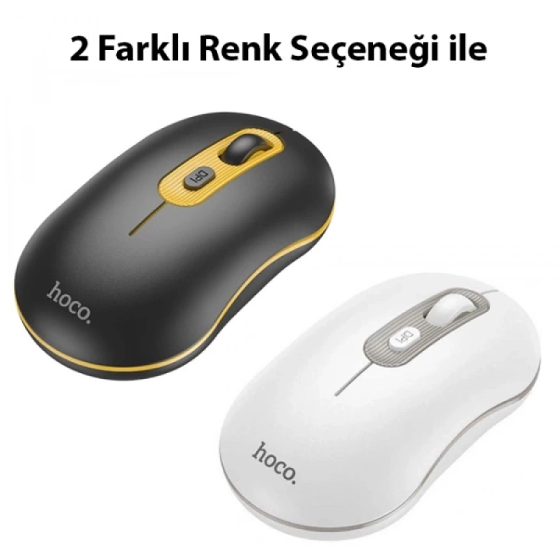 HOCO GM21 Platinium 1600dPi 2.4G Bluetooth Kablosuz Optik Mouse