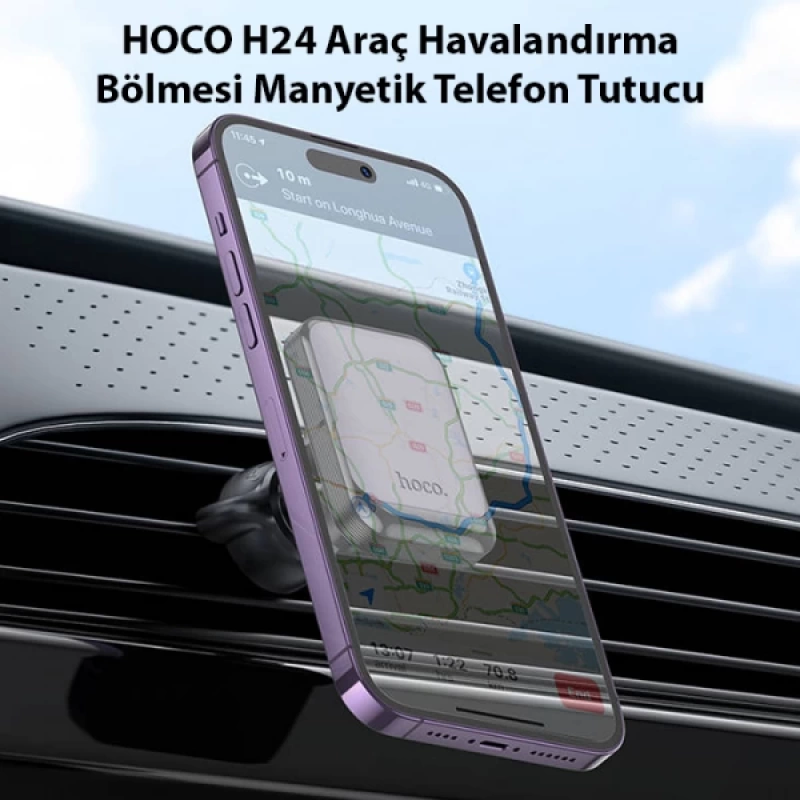 HOCO H24 Araç Havalandırma Bölmesi Manyetik Telefon Tutucu