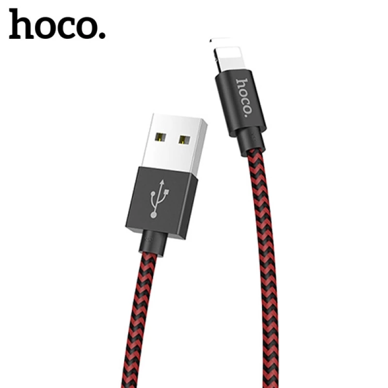 Hoco İPhone 12,11,XR,8-7  Kopmaz Halat Usb Şarj Kablosu