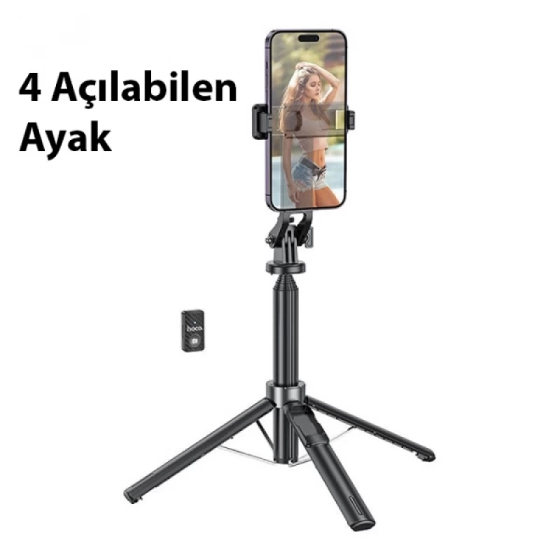 HOCO K21 Uzaktan Kumandalı Tripod Selfie Çubuğu