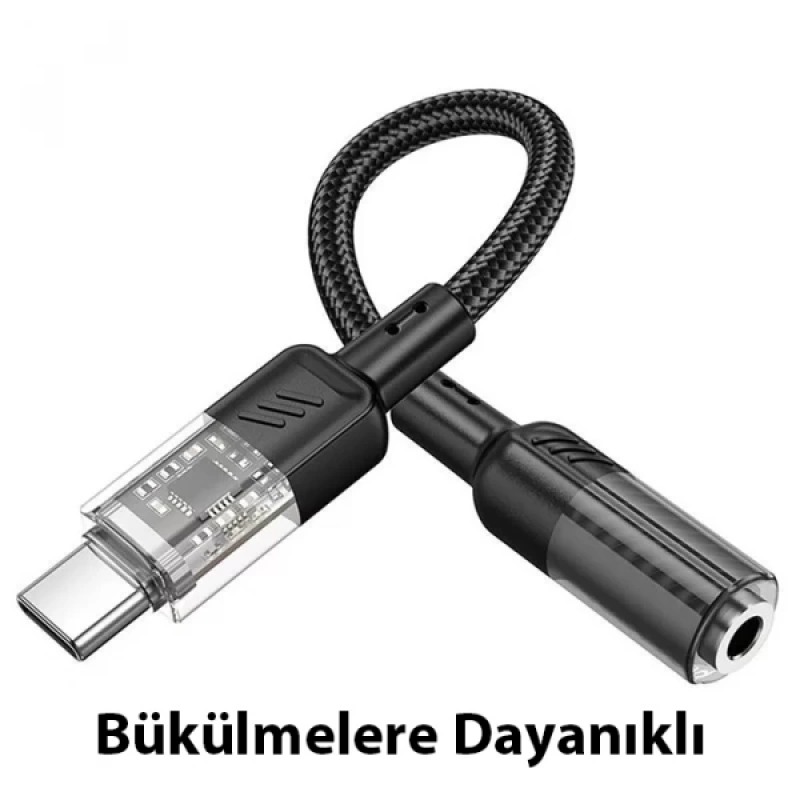 Hoco LS37 Type-C To 3.5mm Aux Kulaklık Ses Dönüştürücü Adaptör