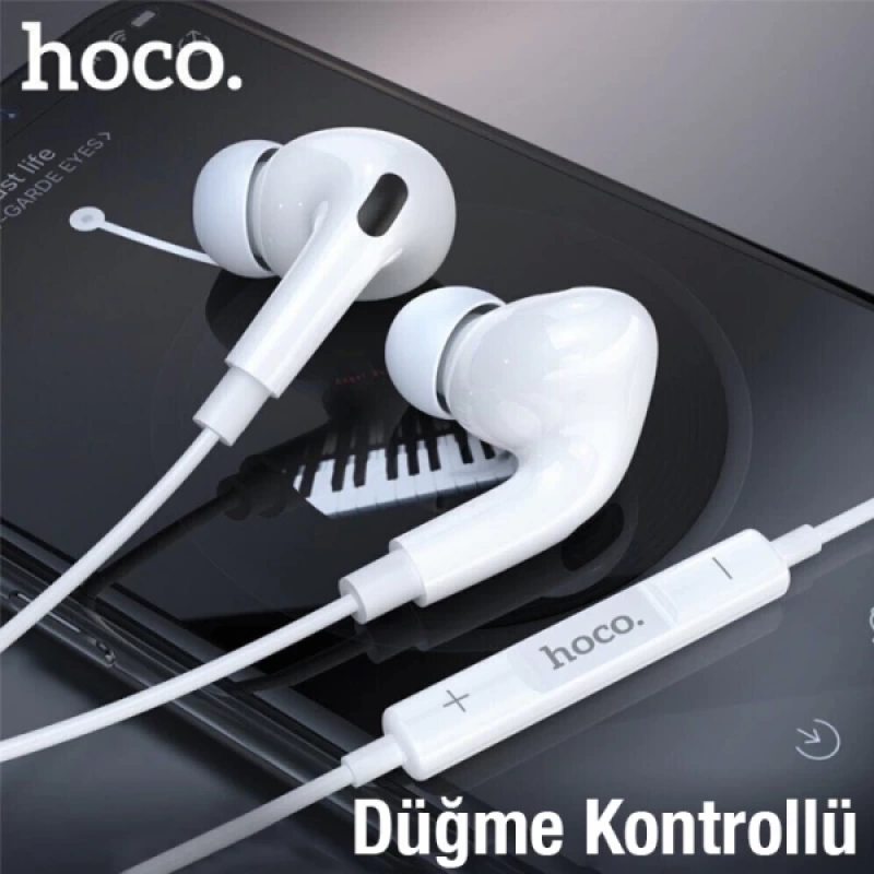 HOCO M101 Pro Crystal Type-C Kulakiçi Mikrofonlu Kablolu Kulaklık