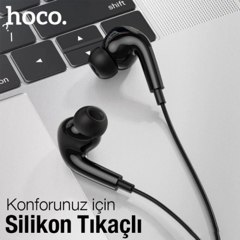 HOCO M101 Pro Crystal Type-C Kulakiçi Mikrofonlu Kablolu Kulaklık